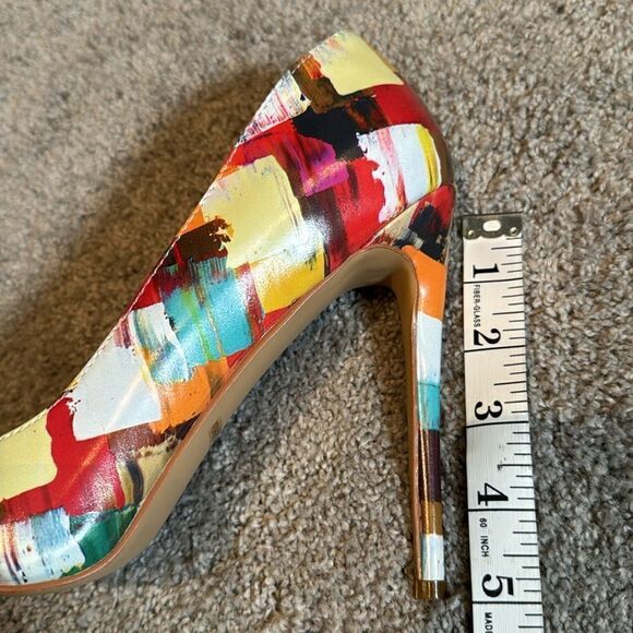 Women’s Reindee Lusion Multicolored Stiletto High Heels Round Toe Size 10 NEW - Picture 10 of 11